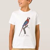 赤緑のコンゴウインコ、Ara chloropterus Tシャツ (正面)