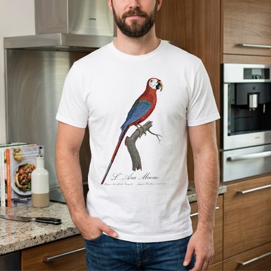 赤緑のコンゴウインコ、Ara chloropterus Tシャツ
