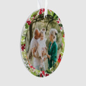 赤緑のフォトフェスティバルモダン植物 オーナメント (正面)