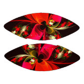 赤緑のフローラモダン抽象芸術アートパターン#02 アメリカンフットボール (パネル)