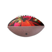 赤緑のフローラモダン抽象芸術アートパターン#02 アメリカンフットボール (回転270)