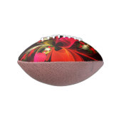 赤緑のフローラモダン抽象芸術アートパターン#02 アメリカンフットボール (回転90)