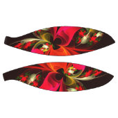 赤緑のフローラモダン抽象芸術アートパターン#02 バスケットボール (パネル)