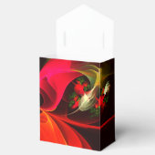 赤緑のフローラモダン抽象芸術アートパターン#02 フェイバーボックス (オープン)