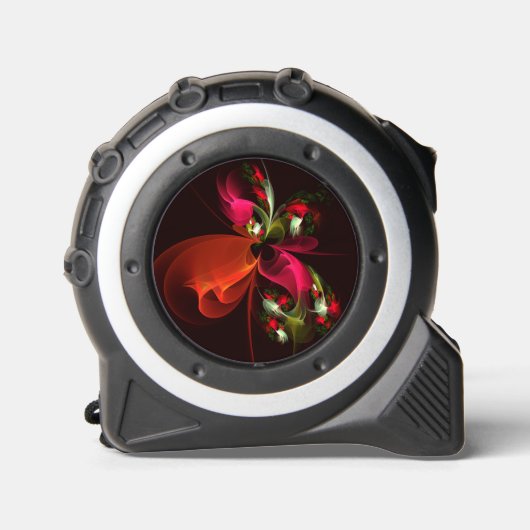 赤緑のフローラモダン抽象芸術アートパターン#02 メジャー (正面)