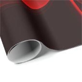 赤緑のフローラモダン抽象芸術アートパターン#02 ラッピングペーパー (ロールコーナー)