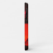 赤緑のフローラモダン抽象芸術アートパターン#02 Case-Mate iPhoneケース (裏面/左)