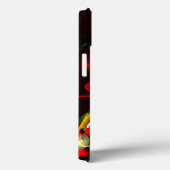 赤緑のフローラモダン抽象芸術アートパターン#02 Case-Mate iPhoneケース (裏面 / 右)