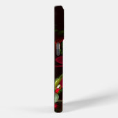 赤緑のフローラモダン抽象芸術アートパターン#02 Case-Mate iPhoneケース (裏面 / 右)