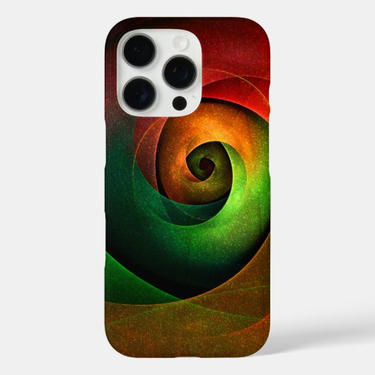 赤緑のフローラモダン抽象芸術アートパターン#21 Case-Mate iPhoneケース (裏面)