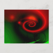赤緑の抽象芸術絵画ズ ポストカード (正面)