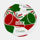 赤緑またはANY COLORSサッカー応援隊 メタルオーナメント (裏面)