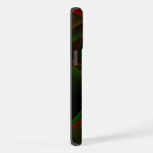 赤緑オレンジ モダン抽象芸術パターン #22 iPhoneケース (右側面)