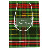 赤緑クリスマスプレド抱き枕 ミディアムペーパーバッグ (正面)