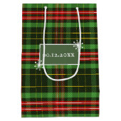 赤緑クリスマスプレド抱き枕 ミディアムペーパーバッグ (裏面)