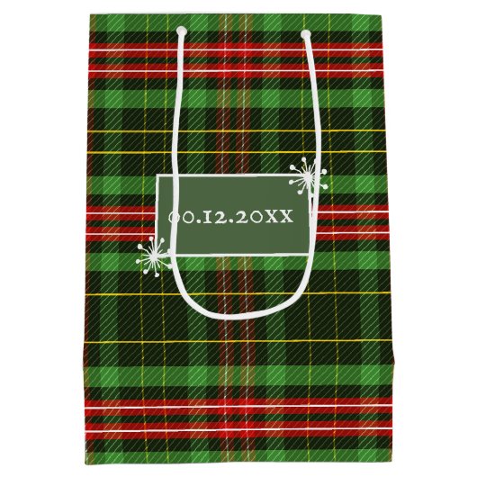 赤緑クリスマスプレド抱き枕 ミディアムペーパーバッグ (裏面)