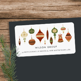 赤緑企業のクリスマスオーナメントスターデコー ラベル