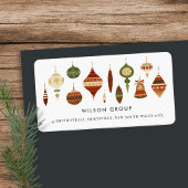 赤緑企業のクリスマスオーナメントスターデコー ラベル