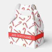 赤緑白のキャンディーケインスケッチ フェイバーボックス (裏面サイド)