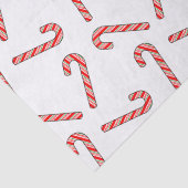 赤緑白のキャンディーケインスケッチ 薄葉紙 (詳細)