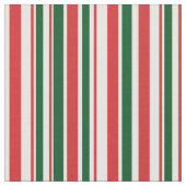 赤緑白ストライプの ファブリック (クローズアップ)
