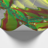 ~赤緑白フラクタル~クリスマス ラッピングペーパー (角)