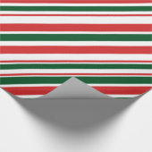赤緑白対角キャンディストライプー ラッピングペーパー (角)