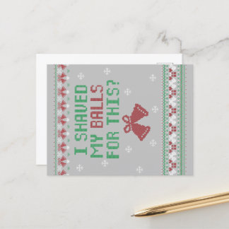 赤緑白 |私はボールを削った? ポストカード