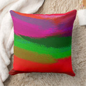 赤緑紫抽象芸術絵画ズ クッション (ブランケット)