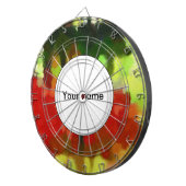 赤緑絵画色 ダーツボード (正面右)