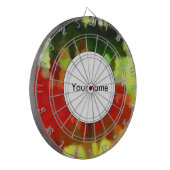 赤緑絵画色 ダーツボード (正面左)