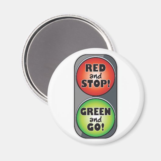 赤緑色灯 マグネット (正面/裏面)