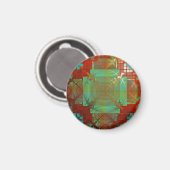 赤緑色融着磁石 マグネット (正面/裏面)