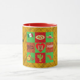 赤緑金ゴールドメキシコ マグカップ