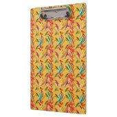 赤緑青パープル抽象芸術フローラアールデコ クリップボード (左)