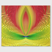 ～赤緑黄色フラクタル～クリスマス ラッピングペーパー (フラット)