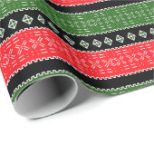 赤緑黒泥布包紙 ラッピングペーパー (ロールコーナー)