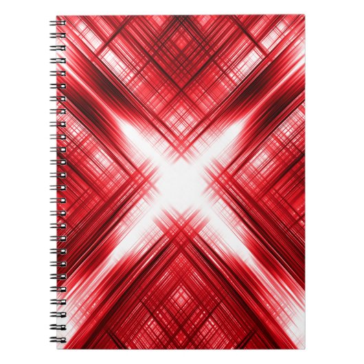赤線が交差する ノートブック (正面)