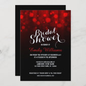 赤線エレガント《写真》ぼけ味ブライダルシャワー 招待状 (正面/裏面)