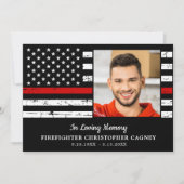 赤線シンパス消防士記念葬儀 サンキューカード (正面)