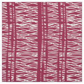 赤線パターンの種族の織り方の白 ファブリック (見本)