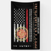 赤線フラグ |消防署の退職 横断幕 (縦)