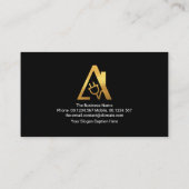 赤線プラカードオーバーサイズ名電気サービス 名刺 (裏面)