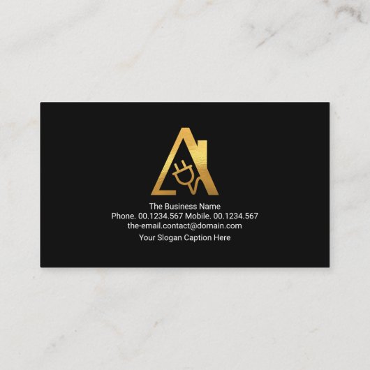 赤線プラカードオーバーサイズ名電気サービス 名刺 (裏面)