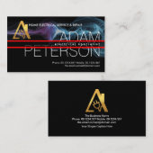 赤線プラカードオーバーサイズ名電気サービス 名刺 (正面/裏面)