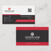 赤線プロフェッショナル名刺デザイン 名刺 (正面/裏面)