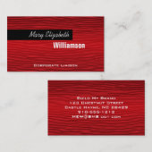 赤線モダンプロフェッショナル名刺 名刺 (正面/裏面)
