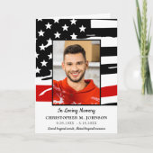 赤線モダン消防の追悼式 サンキューカード (正面)