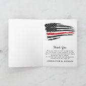 赤線モダン消防の追悼式 サンキューカード (内部)