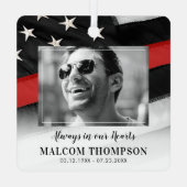 赤線消防写真追悼碑 メタルオーナメント (裏面)